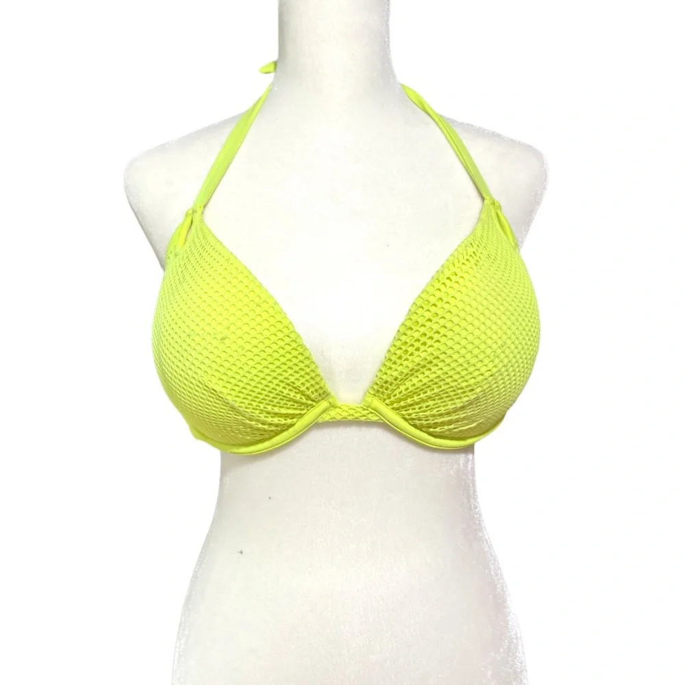 Victoria's Secret Rare Discontinued Padded Swim Bra Top 36D